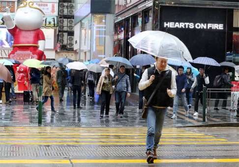 Heavy rainfall hits Hong Kong in January 2016 — the wettest January since records began in 1884. Photo: SCMP