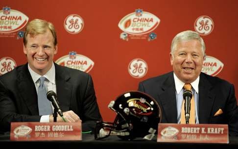Roger Goodell initially floated the idea of an NFL game in China when he was appointed commissioner back in 2007. Photo: AP