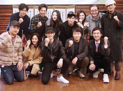 Cast and crew from the South Korean movie Real, the second international movie Ali Pictures has invested in. Photo: Handout