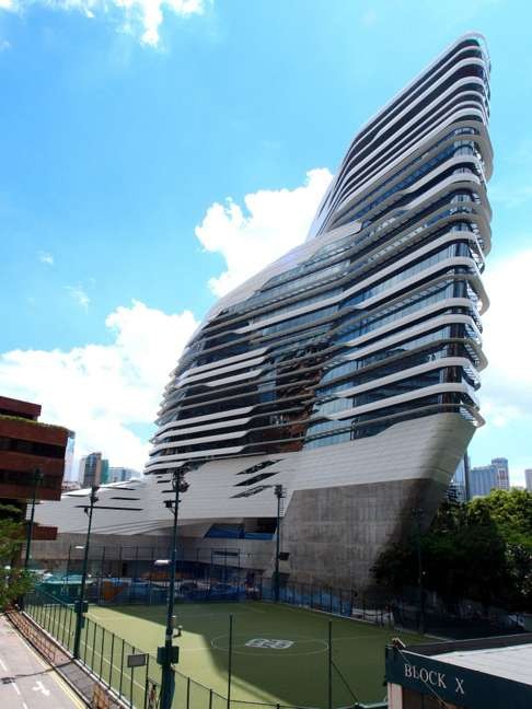 The Innovation Tower at Hong Kong’s Polytechnic University. Photo: Zaha Hadid and AGC Design Limited