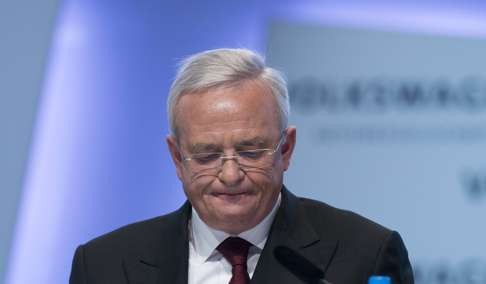 Martin Winterkorn, then CEO of German carmaker Volkswagen (VW), attending the company's annual press conference in Berlin on March 13, 2014. Photo: AFP