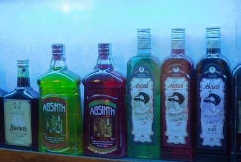 A range of absinthe over the years. Photo: Corbis