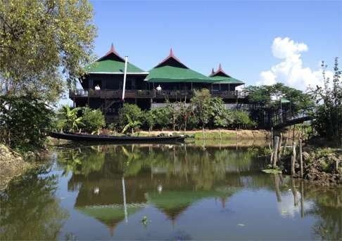 The Inthar Heritage House on Inle lake, Myanmar.