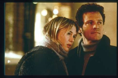 Zellweger and Colin Firth in a still from Bridget Jones's Diary.
