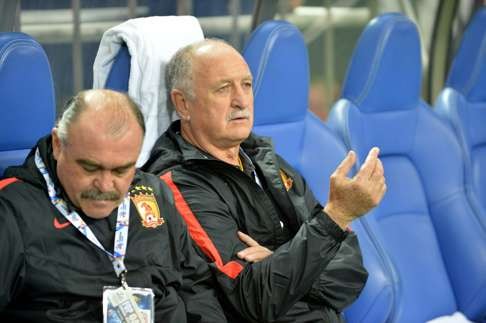 Guangzhou Evergrande manager Luiz Felipe Scolari has been hugely successful in China, but his days could be numbered if his team fail to advance in the Champions League. Photo: AFP