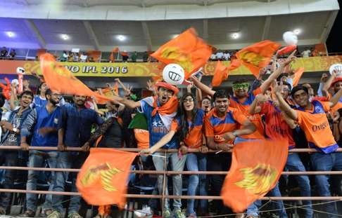 The Indian Premier League has led the way in terms of fans interest. Photo: AFP