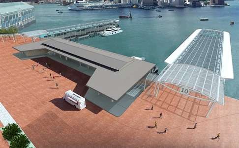 Artist impression of one option to renovate Queen's Pier. Photo: SCMP Pictures
