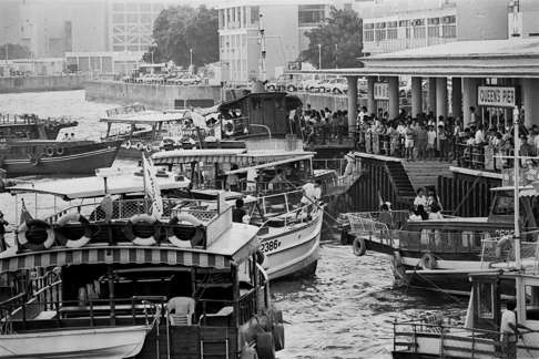 Pleasure boats swamp Queen's Pier, Central in this archive image. Photo: SCMP Pictures