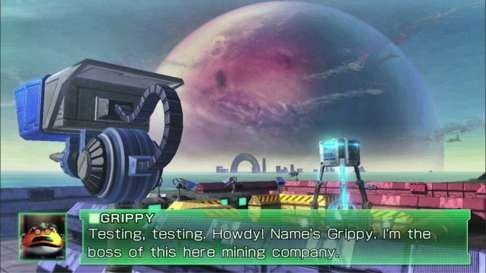 A screengrab from Star Fox Guard.