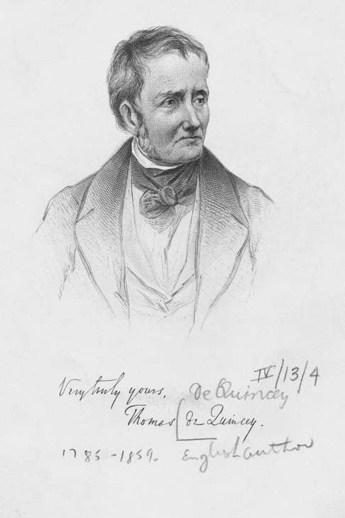 Thomas de Quincey.