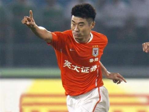 Han Peng is the leading goalscorer in CSL history, amassing 88 goals in 14 years at Shandong Luneng. Photo: Sina