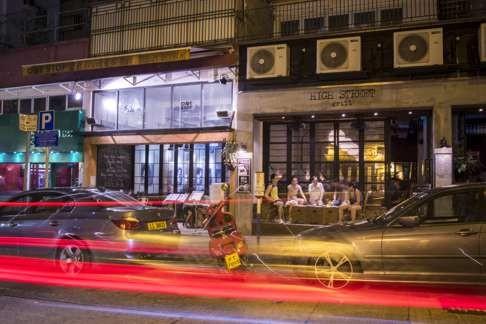 Restaurants on High Street in Sai Ying Pun. Photo: Christopher DeWolf