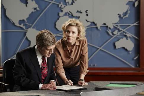 Cate Blanchett plays Mary Mapes and Robert Redford plays Dan Rather in the film Truth. Photo: SCMP Pictures