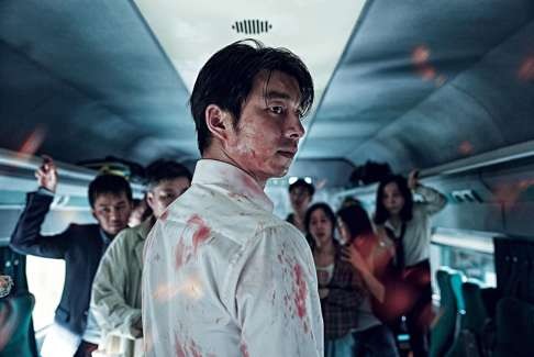A scene from Train to Busan.