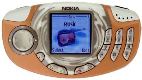 The unusually shaped Nokia 3300.