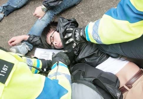 Demosisto’s Joshua Wong said the arrests were politically motivated. Photo: SCMP Pictures