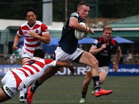 Alexander McQueen in Asian Rugby Championship action against Japan this month – Hong Kong’s players will have no let up, heading to the repechage straight after the XVs tournament finishes. Photo: SCMP/Jonathan Wong
