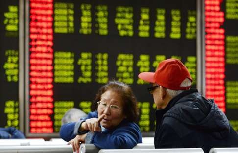 China’s benchmark Shanghai Composite Index jumped 3.34 per cent. Photo: Kyodo