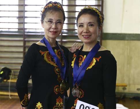 Dancers Chen Yuan (left) and He Yingxian won medals at the 5th International Feis and Championships in Hong Kong. Photo: Rachel Cheung