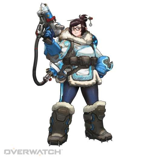 Mei from Overwatch specialises in using ice-cold weaponry and has the capacity to freeze her enemies.