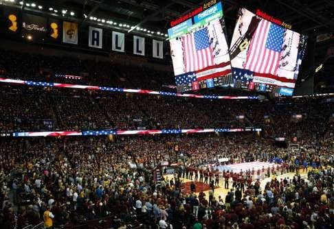 A packed Quicken Loans Arena implored the Cavaliers to get back in the series in game three. Photo: AFP
