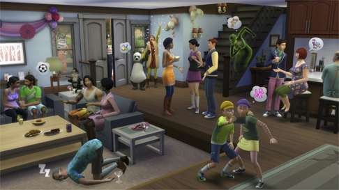 A screen grab from The Sims 4.