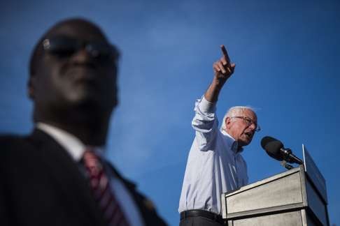 Socialism is nothing new in the US, and Bernie Sanders, seen here at a rally in Washington D. C. on Thursday, is not the first presidential aspirant to declare himself a “socialist”. Photo: The Washington Post