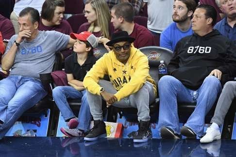 Film director Spike Lee attends game four of the 2016 NBA finals. Photo: AFP