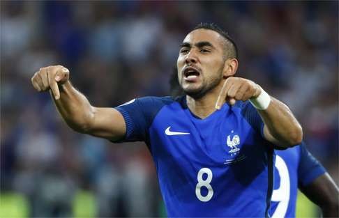 France's Dimitri Payet celebrates after scoring their second goal REUTERS/Eddie Keogh Livepic