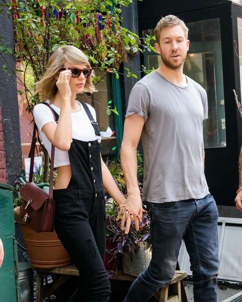 Taylor Swift and Calvin Harris pictured in New York in 2015. Photo: Alamy