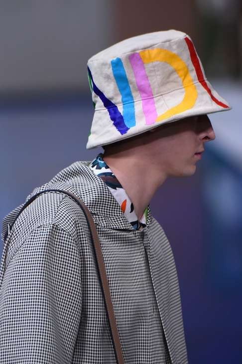 A look from Fendi’s spring/summer 2017 menswear collection. Photo: AFP