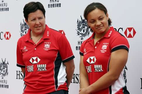 Hong Kong coach Anna Richards, pictured with vice-captain Natasha Olson-Thorne, believes her squad will perform well at the Dublin tournament. Photo: Jonathan Wong