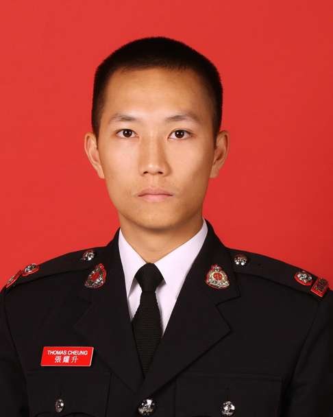 Thomas Cheung, the first of the firemen to die fighting the fire. Photo: SCMP Pictures