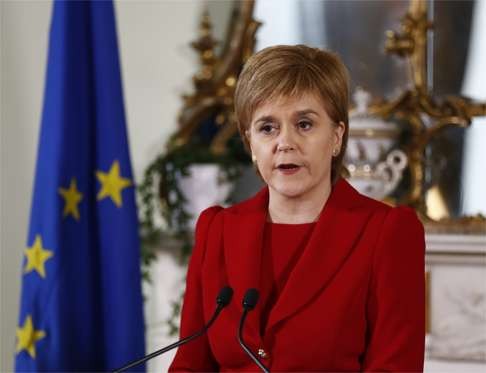 Scotland’s First Minister Nicola Sturgeon. Scotland is likely to seek another independence referendum after the Brexit result. Photo: Xinhua