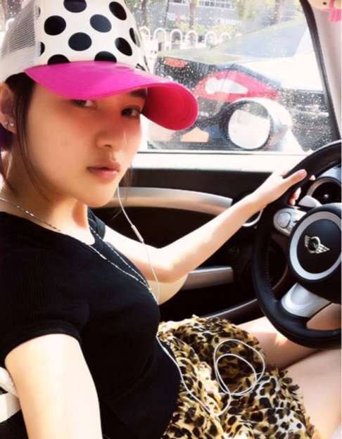 A photo posted online by Guo Meimei in 2011 when she falsely claimed to work for the Red Cross Society of China while flaunting her wealth. Photo: AFP