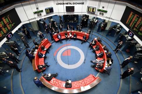 The London Metal Exchange: Photo: SCMP