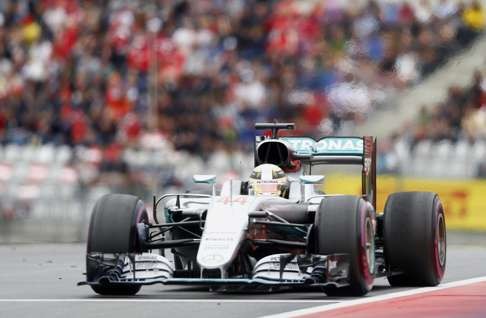 Lewis Hamilton on his way to victory at the Red Bull Ring in Spielberg, Austria. Photo: Reuters