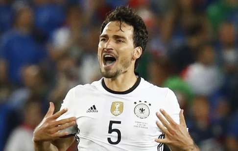 Germany will be without the influential Mats Hummels in their semi-final against France. Photo: Reuters