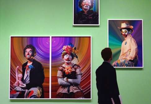 Works from the “Cindy Sherman: Imitation of Life” exhibition. Photo: AP