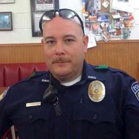 Dallas Area Rapid Transit (DART) police officer Brent Thompson. Photo: EPA