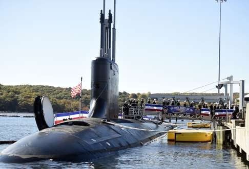 The USS North Dakota, a US$2.6 billion attack submarine capable of launching Tomahawk cruise missiles, delivering special forces and carrying out surveillance over land and sea, was commissioned in October 2014. Photo: AP /The Day, Sean Elliot