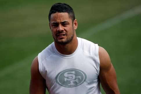 By playing for Fiji, Jarryd Hayne is now ineligible to be picked for his native Australia at international level in rugby. Photo: AFP