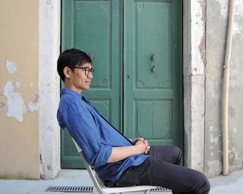 Tsang Kin-wah in Venice during the 2015 biennale. Photo: Vivienne Chow