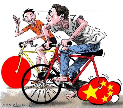 When Japan’s economy stalled, its homogeneous society was better suited than China’s, culturally and economically, to “keep pedalling”, as they said, even if they weren’t making progress into the winds of a new economic reality.