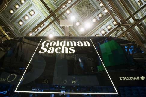 A Goldman Sachs sign above the floor of the New York Stock Exchange. The struggling performances of China’s leading brokerages means it could be some time before the country has its own equivalent of the Wall Street investment giant. Photo: Reuters