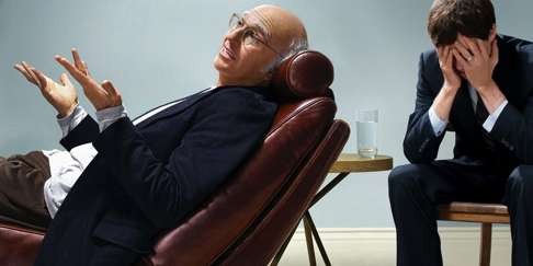 Larry David, co-creator of Seinfeld, in a scene from Curb Your Enthusiasm.