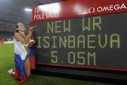 Russia’s Yelena Isinbayeva will not be permitted to represent Russia in Rio. Photo: AP