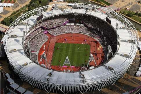 The Olympic Stadium during the 2012 Olympic Games in London. Photo: AP