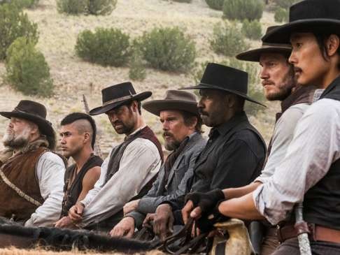 A scene from Antoine Fuqua’s star-studded The Magnificent Seven.