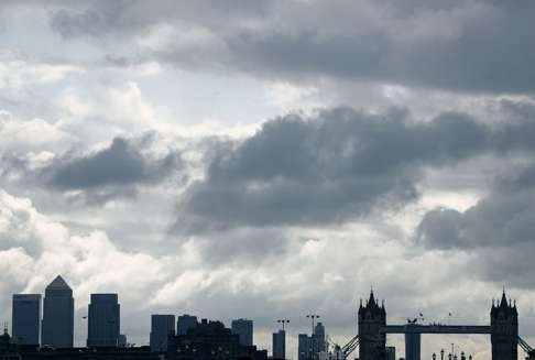 The Canary Wharf finance district of London. Future negotiations between the UK and the EU over financial services will have an impact on London’s role in the renminbi business. Photo: AFP